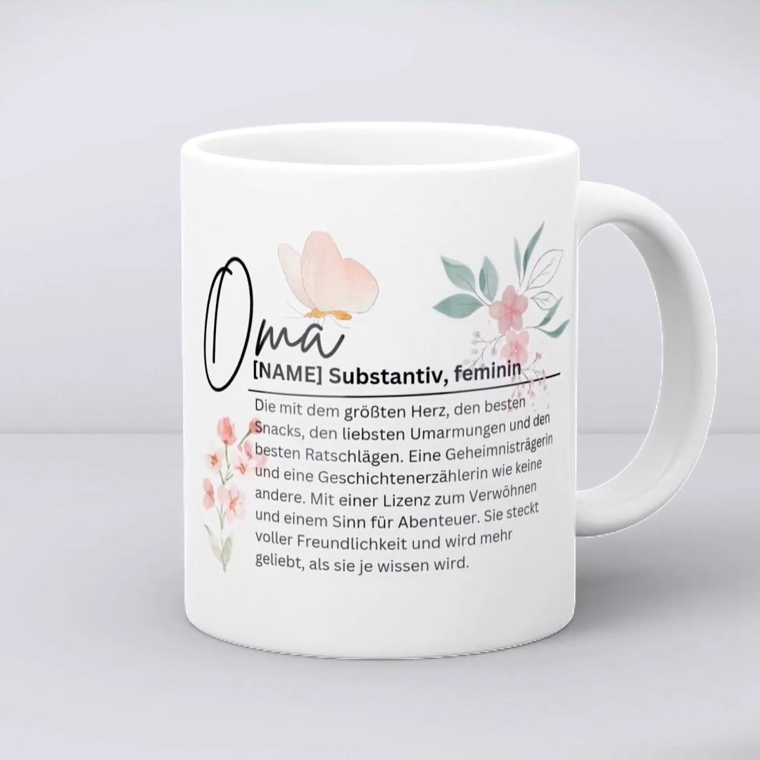 ❤️ Personalisierte Tasse für Oma, Opa, Mama & Papa