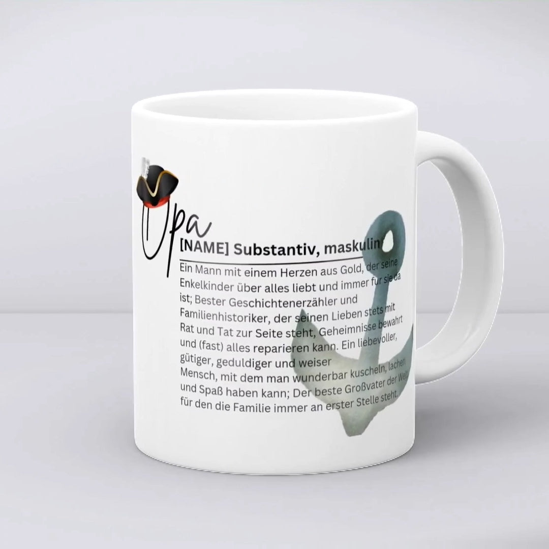 ❤️ Personalisierte Tasse für Oma, Opa, Mama & Papa